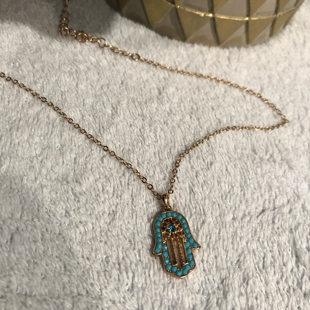 🚫SOLD🚫 Blue Gold Necklace